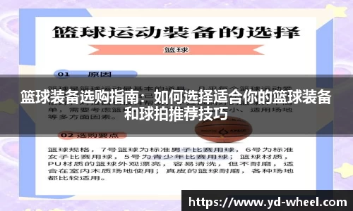 篮球装备选购指南：如何选择适合你的篮球装备和球拍推荐技巧