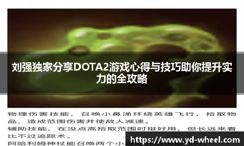 刘强独家分享DOTA2游戏心得与技巧助你提升实力的全攻略